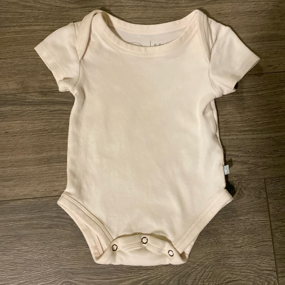 Finn + Emma Basic Lap Shoulder Pink Bodysuit 6-9M (runs big)